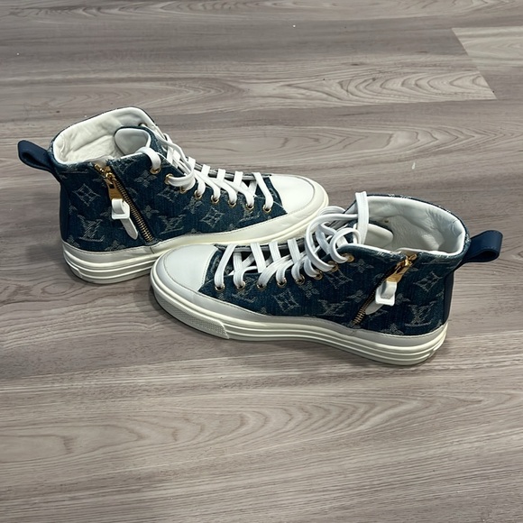 Louis Vuitton Denim Sneakers 100% Authentic - Picture 6 of 6